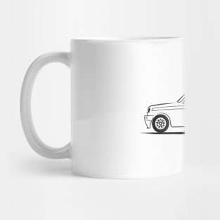 Renault 5 Le Car Black Mug